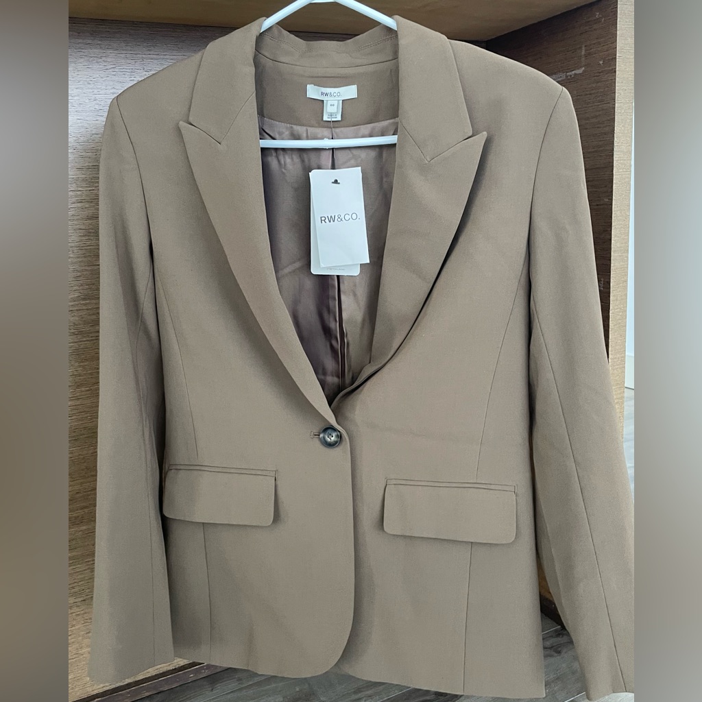 Rw&Co Bnwt Brown Loose Fit Blazer Size 00